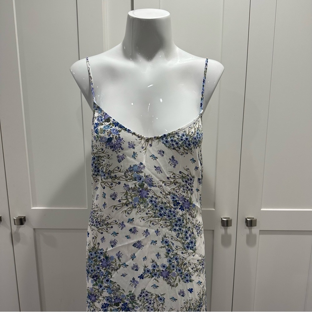 & Other Stories Floral Maxi Dress with Spaghetti Straps Size 10 NWT - Picture 5 of 7